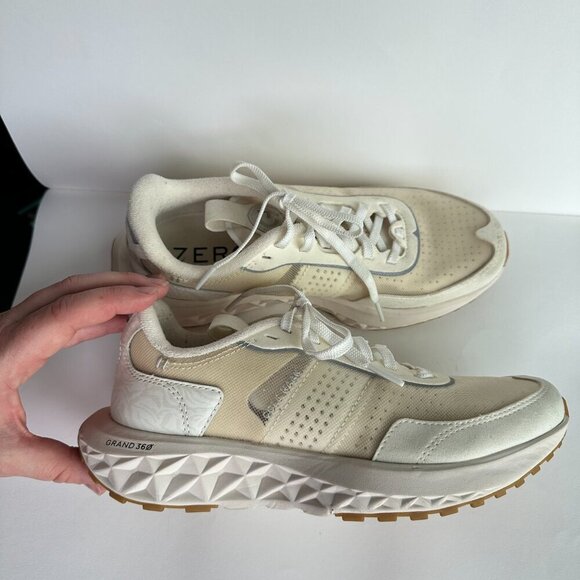 Cole Haan Women's Size 7.5 Zerogrand Outpace III Sneaker Ivory Cream Casual - Picture 3 of 12